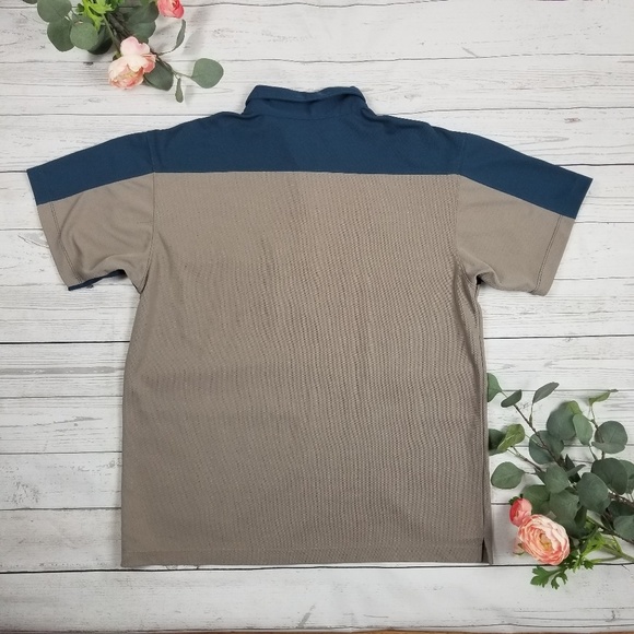 Columbia Titanium Short Sleeve Polo Grey Blue - Picture 6 of 6